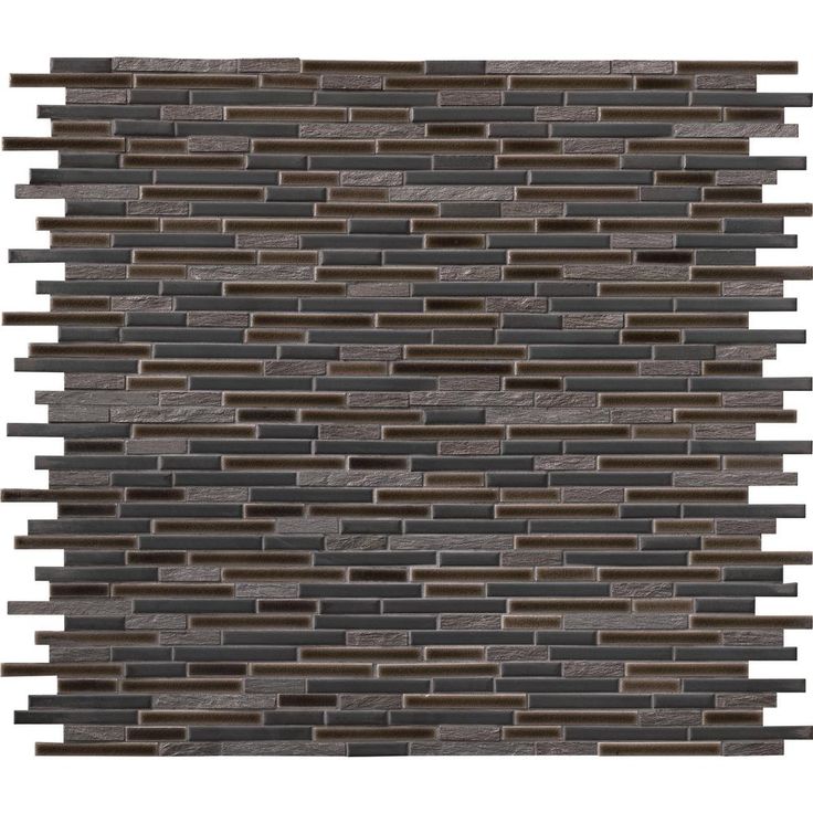 MSI Titan Interlocking 12 in. x 12 in. x 8 mm Textured Porcelain and Stone Mesh Mounted Mosaic Tile (1 sq. ft.)