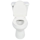 2-pc. 1.28 GPF Single Flush Elongated Toilet with Patented Overflow Protection Technology in White with Seat - Super Arbor
