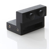 48 in. Frosted Black Sliding Barn Door Hardware Track Kit for Single Door with Non-Routed Floor Guide - Super Arbor