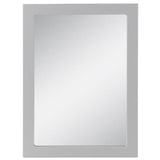 Lancaster 20 in. W x 27 in. H Framed Wall Mirror in Pearl Gray