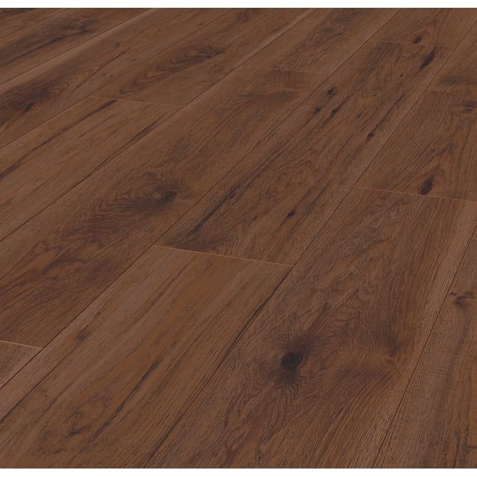 allen + roth Style Selections Adeline Hickory 8-mm T x 8-in W x 48-in L Water Resistant Wood Plank Laminate Flooring (21.26-sq ft / Carton)