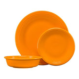 3-Piece Classic Butterscotch Ceramic Dinnerware Set (Service for 1)
