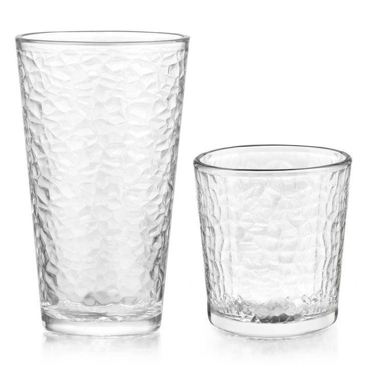 Frost 16-Piece Clear Glass Drinkware Set