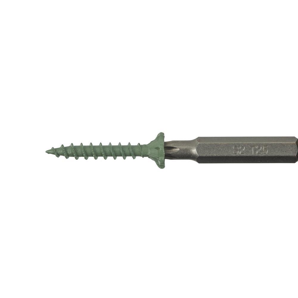 #9 x 2-1/4 in. Serrated Flat Head Star Drive Cement Board Screws (100-Pack)