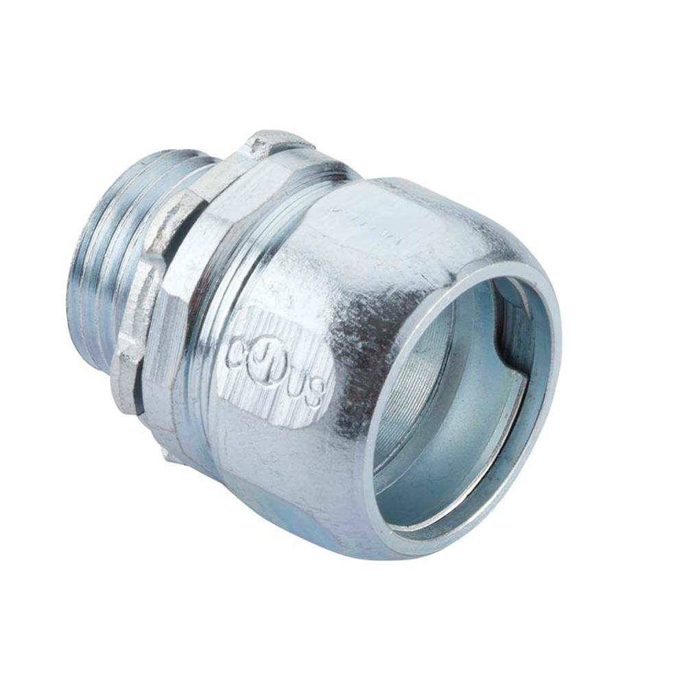 1/2 in. Rigid Compression Connector (2-Pack) - Super Arbor