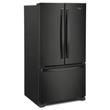 Whirlpool 25.2-cu ft 3-Door 36-in French Door Refrigerator with Ice Maker and Interior Water Dispenser - Fingerprint Resistant Stainless Steel - Super Arbor
