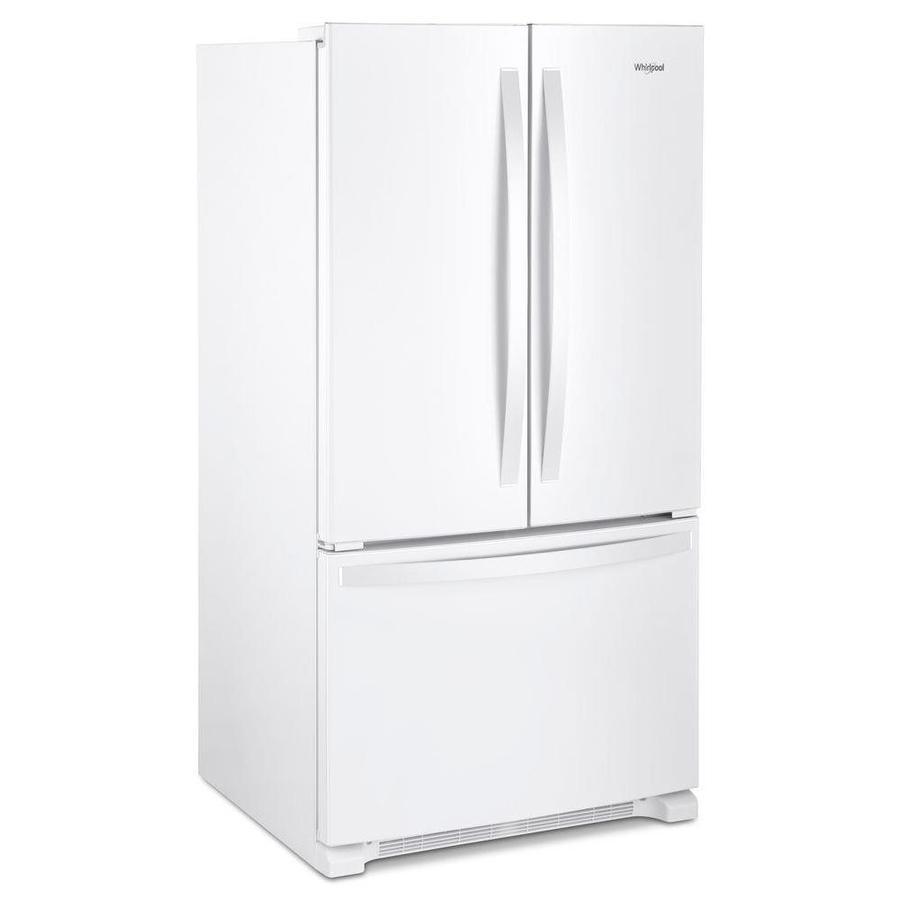 Whirlpool 25.2-cu ft 3-Door 36-in French Door Refrigerator with Ice Maker and Interior Water Dispenser - Fingerprint Resistant Stainless Steel - Super Arbor