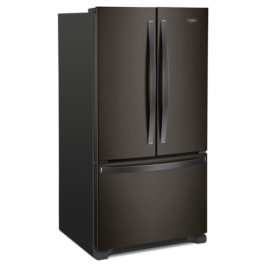 Whirlpool 25.2-cu ft 3-Door 36-in French Door Refrigerator with Ice Maker and Interior Water Dispenser - Fingerprint Resistant Stainless Steel - Super Arbor