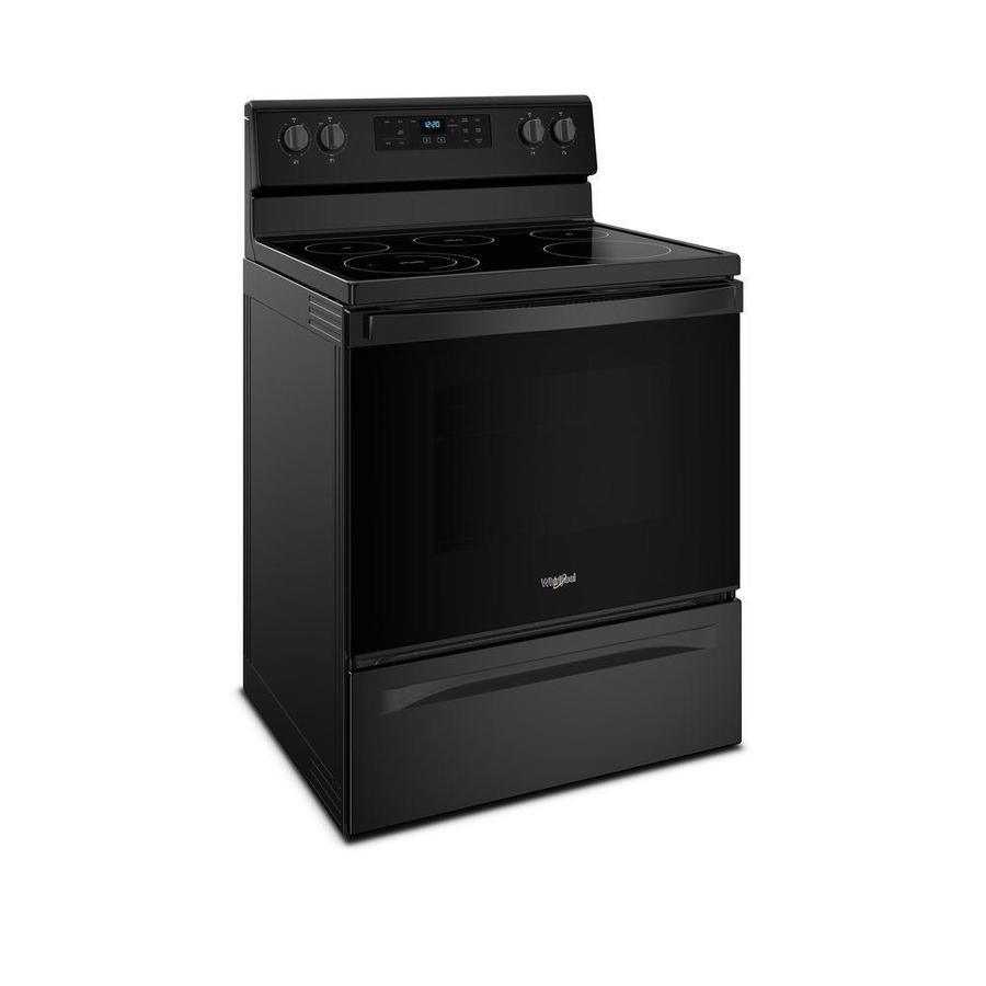 Whirlpool 30-in Smooth Surface 5 Elements 5.3-cu ft Steam Cleaning Freestanding Electric Range (Fingerprint-Resistant Stainless) - Super Arbor