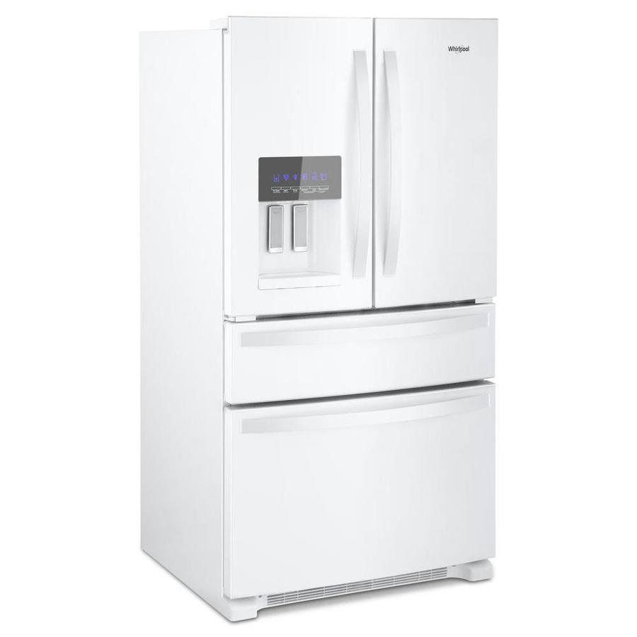 Whirlpool 24.5-cu ft 4-Door 36-in French Door Refrigerator with Exterior Ice and Water Dispenser - Fingerprint Resistant Stainless Steel - Super Arbor