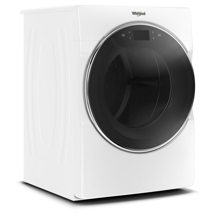 Whirlpool 7.4-cu ft Smart Front Load Stackable Vented Electric Dryer - Chrome Shadow - Super Arbor