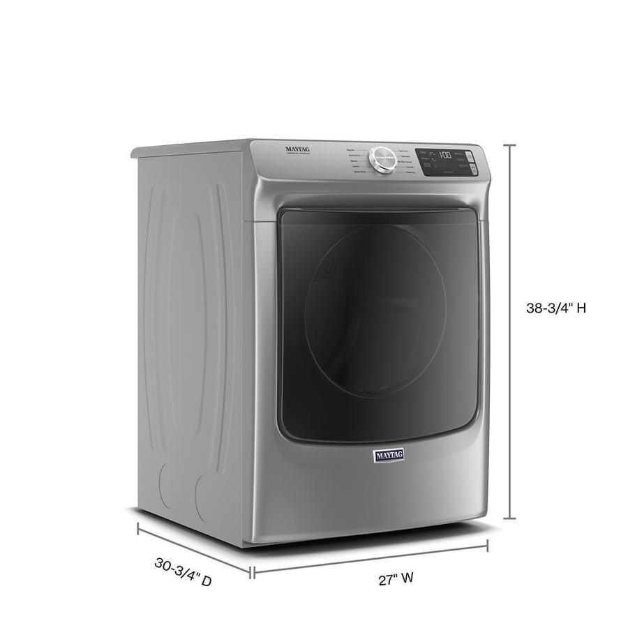 Maytag 7.3-cu ft Front Load Stackable Vented Electric Dryer with Extra Power - White - Super Arbor