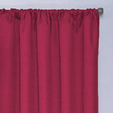 Eclipse Microfiber 84-in White Polyester Blackout Single Curtain Panel - Super Arbor