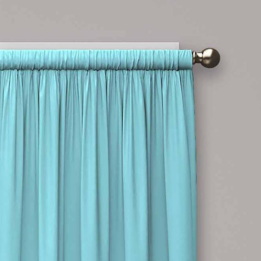 Eclipse Microfiber 84-in White Polyester Blackout Single Curtain Panel - Super Arbor