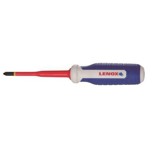 LENOX 2-Piece Insulated Screwdriver Set, PH #2 x 4 in. and SL 1/4 in. x 4 in.