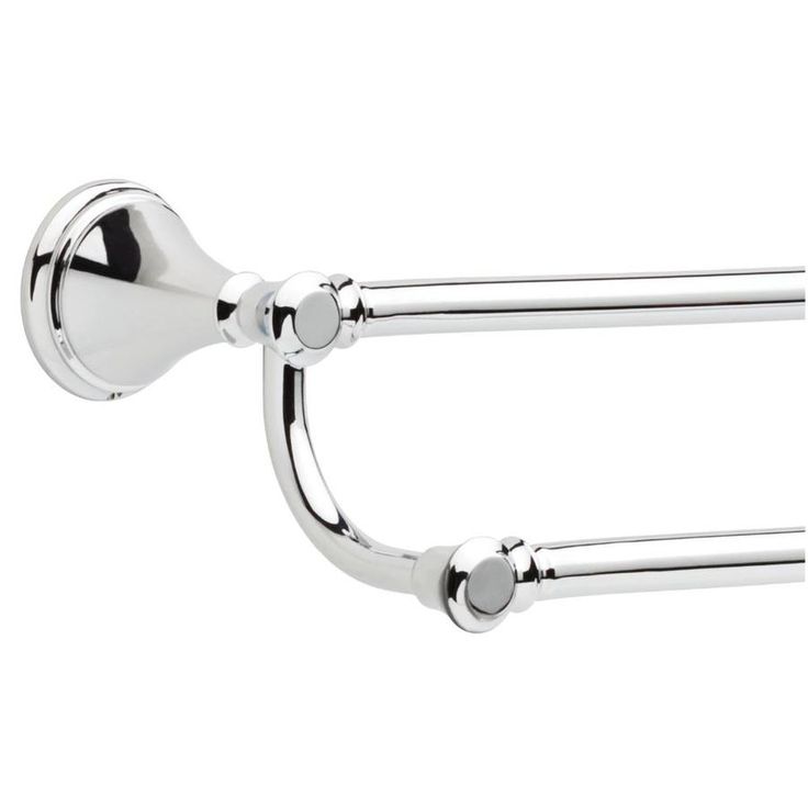 Delta  Cassidy 24-in Double Chrome Wall Mount Double Towel Bar