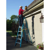 8 ft. Fiberglass Step Ladder with 250 lb. Load Capacity Type I Duty Rating - Super Arbor