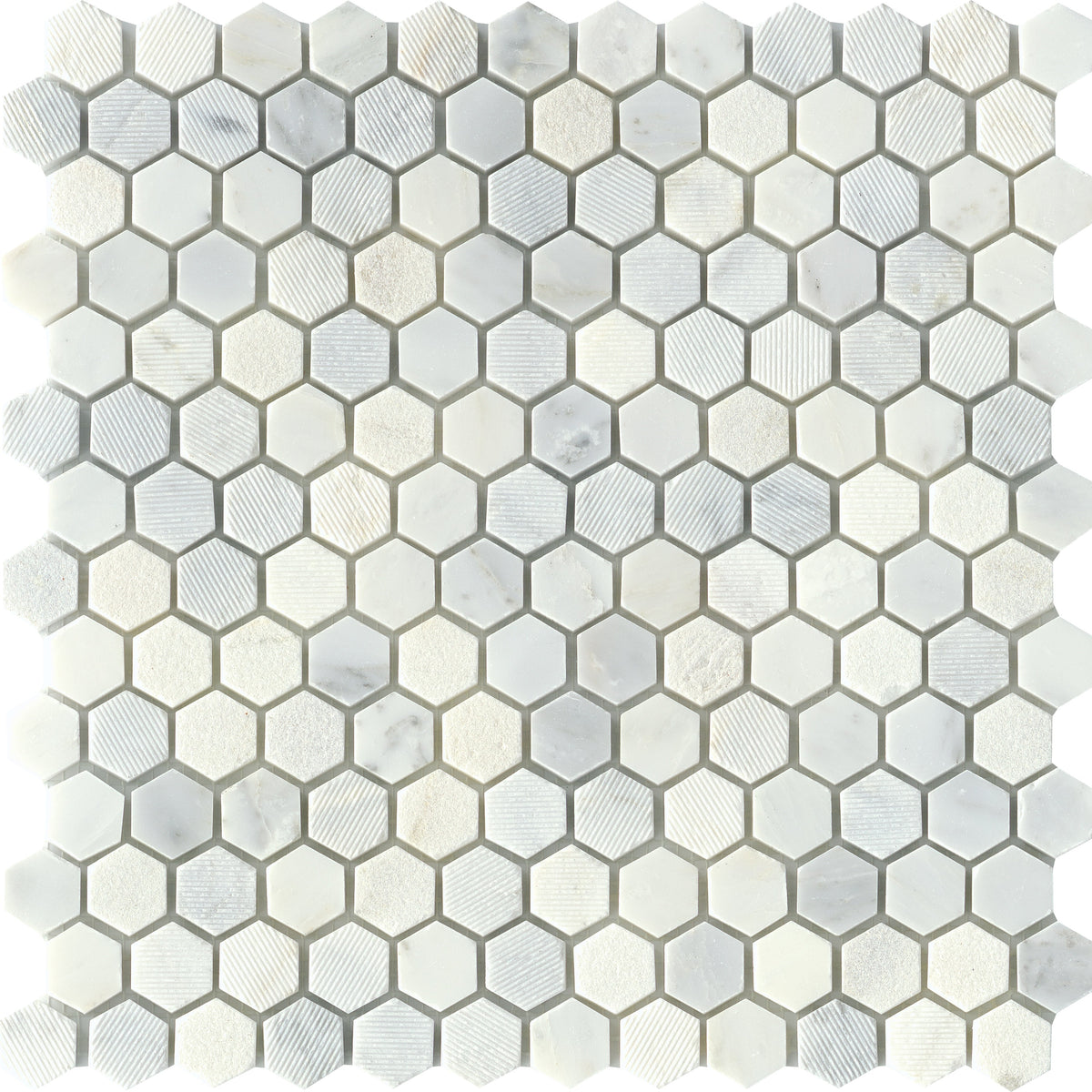 Emser Winter Frost Natural Stone Marble Pencil Liner Tile, 1 in. x 12 in.