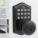 Oil Rubbed Bronze Keypad Electronic Knob Entry Door Lock - Super Arbor