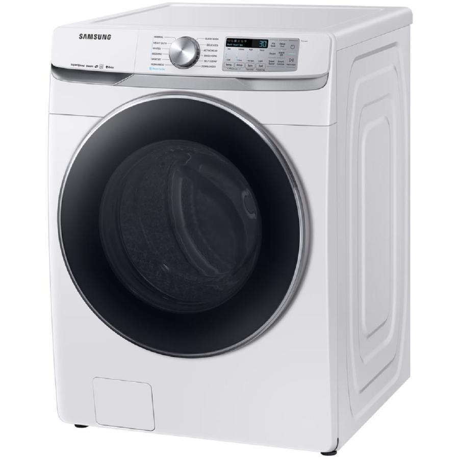 Samsung Smart 4-cu ft High Efficiency Stackable Steam Cycle Front-Load Washer (Champagne) ENERGY STAR - Super Arbor