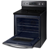 Samsung 30-in Smooth Surface 5 Elements 5.9-cu ft Self-Cleaning Convection Freestanding Electric Range (Stainless Steel) - Super Arbor