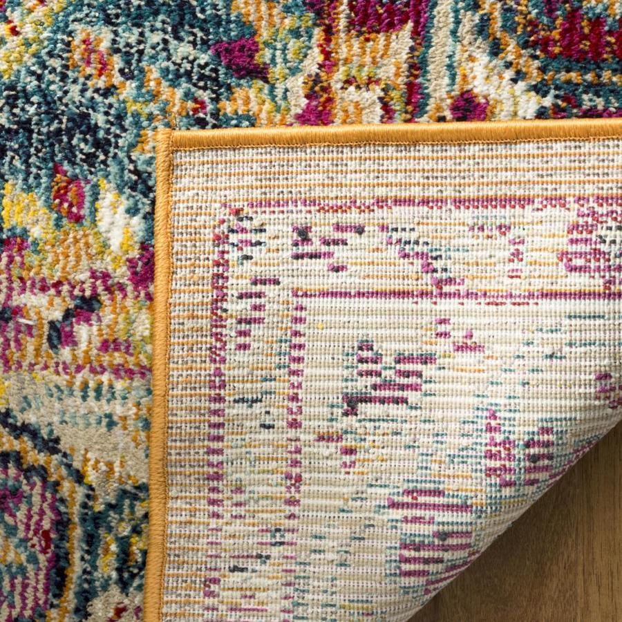 Safavieh Savannah 3 x 5 Orange/Orange Indoor Floral/Botanical Oriental Throw Rug
