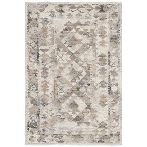 Safavieh Wyndham Borwick 4 x 6 Gray/Taupe Indoor Abstract Global Handcrafted Area Rug