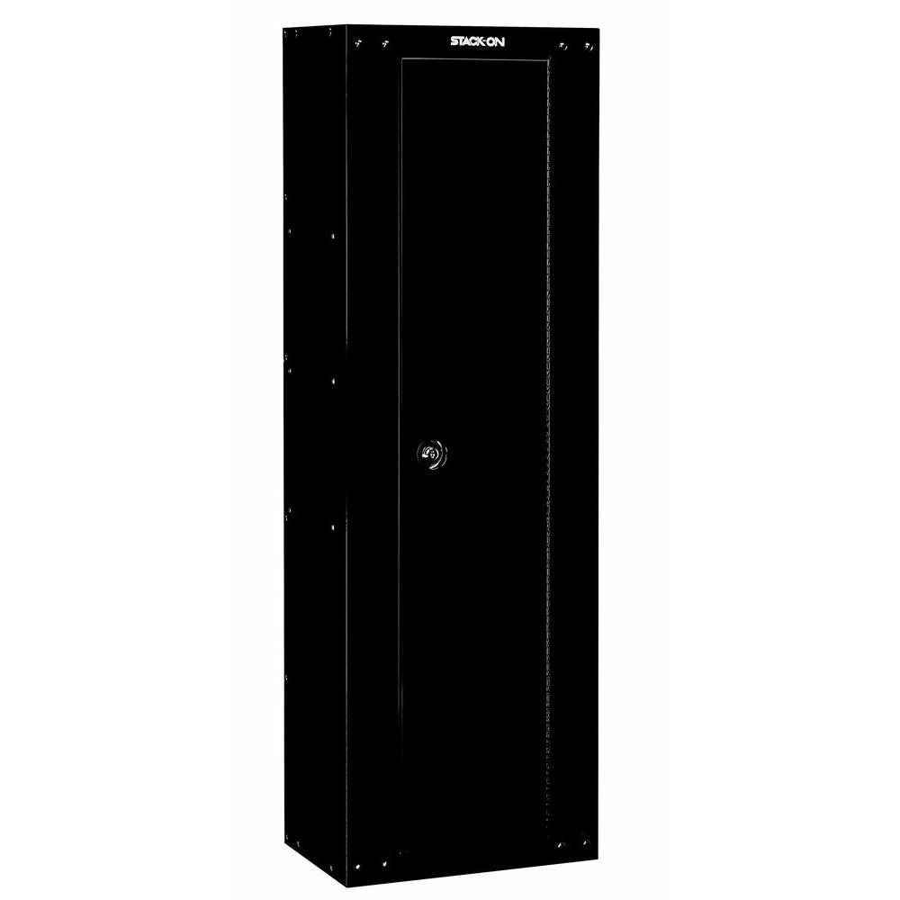 8-Gun Ready to Assemble Security Cabinet, Black - Super Arbor