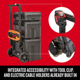 CRAFTSMAN TRADESTACK System 22-in Black Plastic Wheels Lockable Tool Box