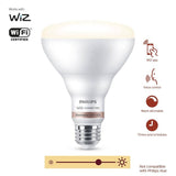 Philips Soft White BR30 LED 65-Watt Equivalent Dimmable Smart Wi-Fi Wiz Connected Wireless Light Bulb (2-Pack)