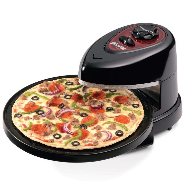 Pizzazz Plus Rotating Pizza Oven 1235 Watts with Built-In Timer