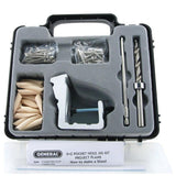 76-Piece Aluminum Pocket Hole Jig Kit with Pocket Screws Dowels and Storage Case - Super Arbor