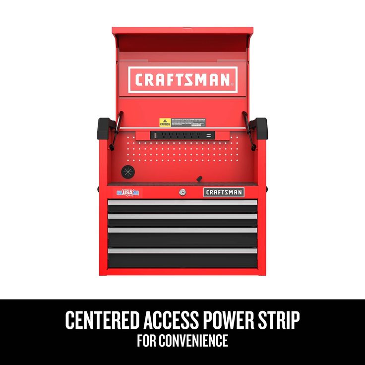 CRAFTSMAN 2000 Series 26-in W x 24.7-in H 4-Drawer Steel Tool Chest (Red)
