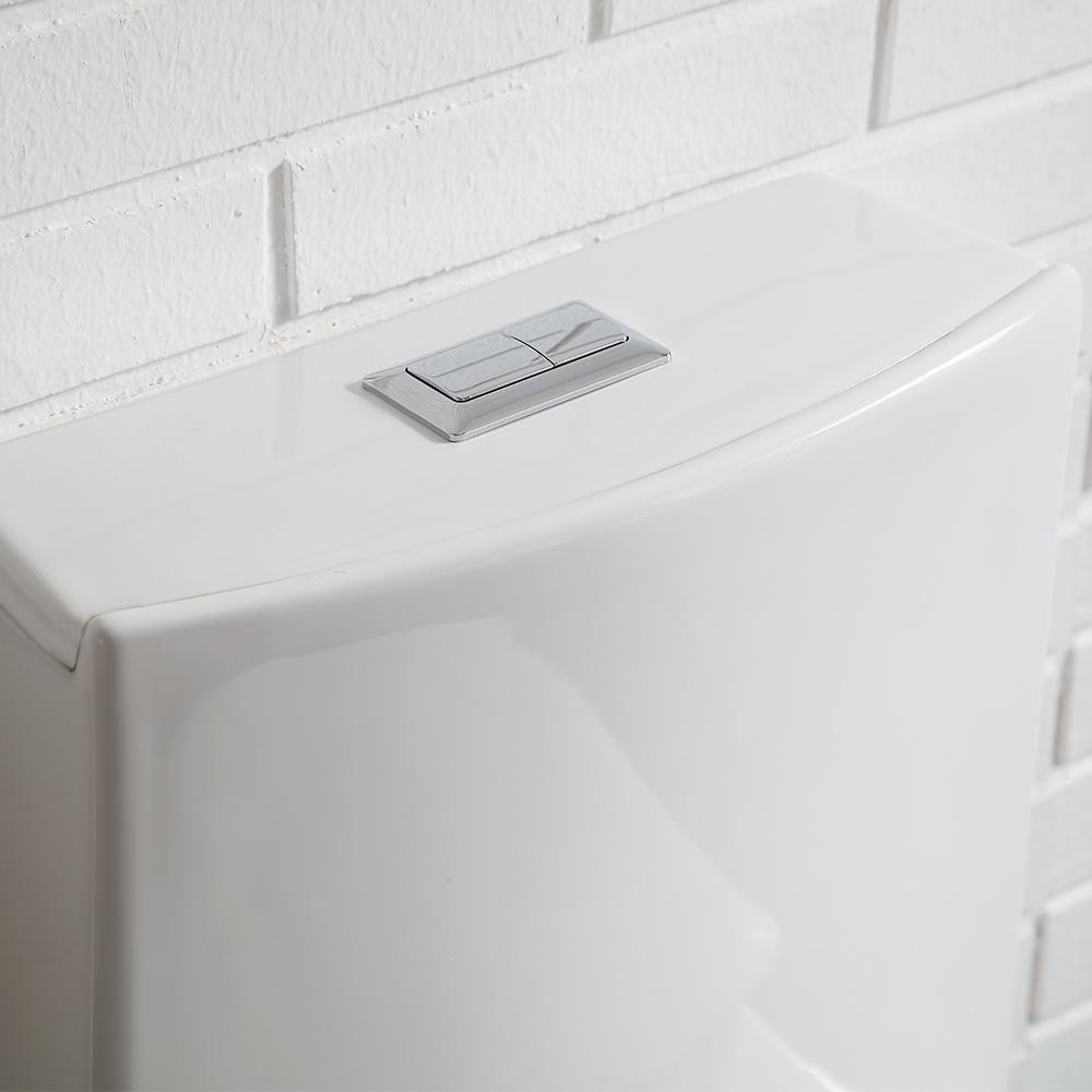 Buxton 1-Piece 1.6 GPF/1.1 GPF Dual Flush Elongated Toilet in White - Super Arbor