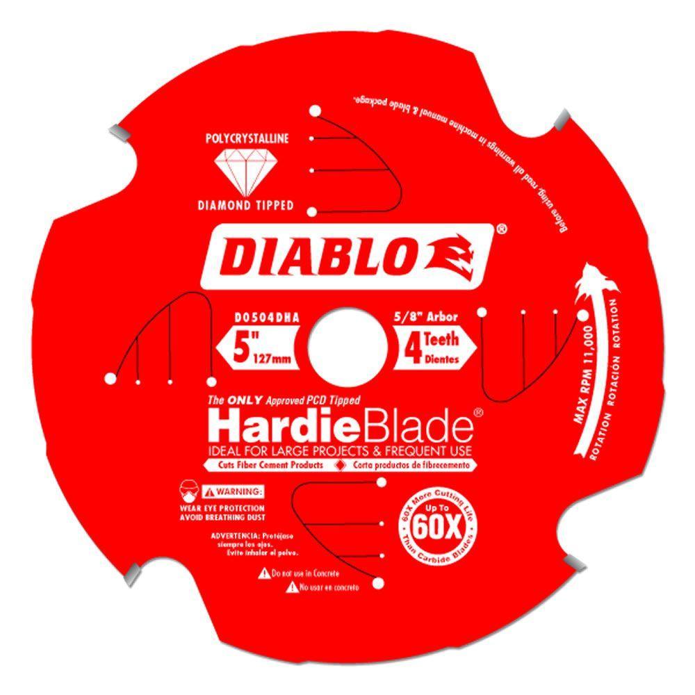 10 in. x 6-Teeth Polycrystalline Diamond (PCD) Tipped James Hardie/Fiber Cement Saw Blade - Super Arbor