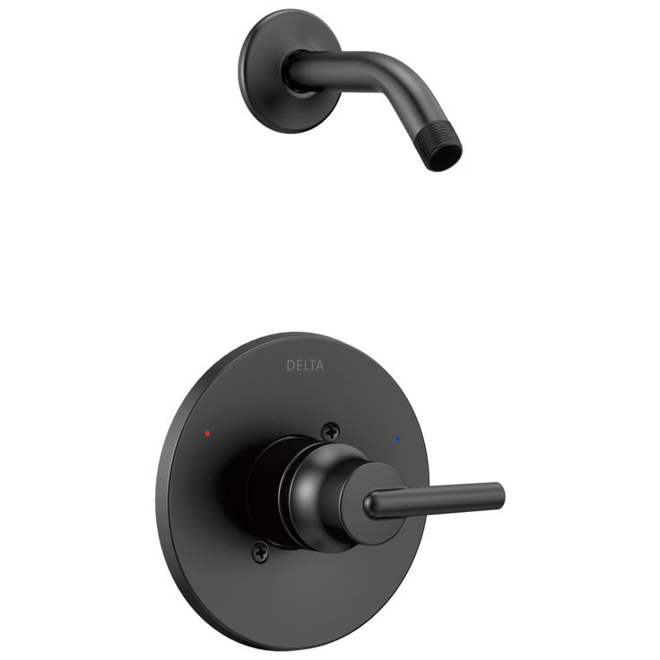 Delta Trinsic Matte Black 1-Handle Shower Faucet