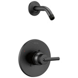 Delta Trinsic Matte Black 1-Handle Shower Faucet