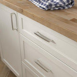 Mila 5-1/16 in. (128mm) Center-to-Center Satin Nickel Drawer Pull (25-Pack) - Super Arbor