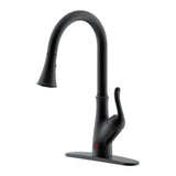 Brisbane Single-Handle Pull Down Sprayer Sensor Kitchen Faucet  Brushed Nickel - Super Arbor