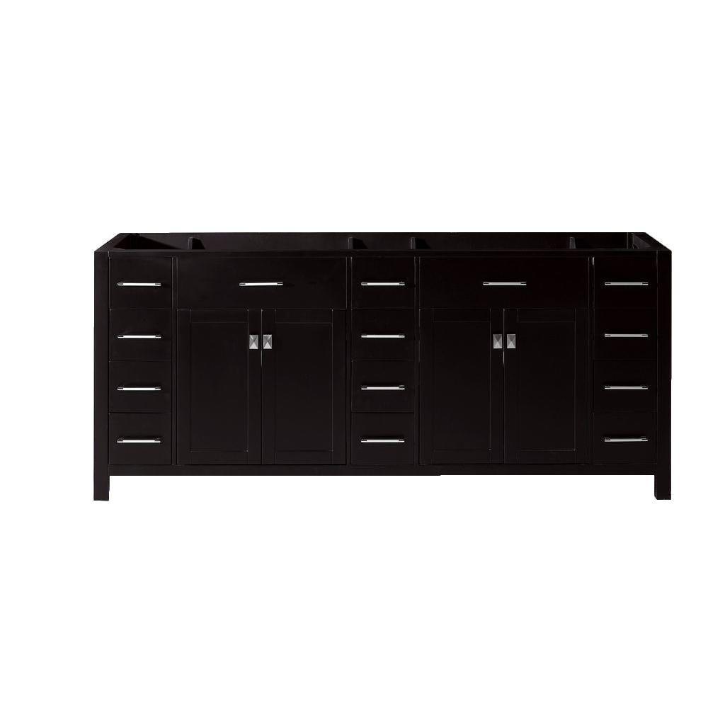 Caroline Parkway 72 in. W Bath Vanity Cabinet Only in White - Super Arbor