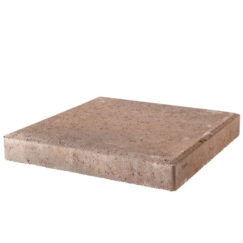12 in. x 12 in. x 1.5 in. River Red Square Concrete Step Stone - Super Arbor