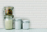 LongKing White Subway 12 in. x 12 in. Peel and Stick Wall Tile Backsplash (10-Pack)