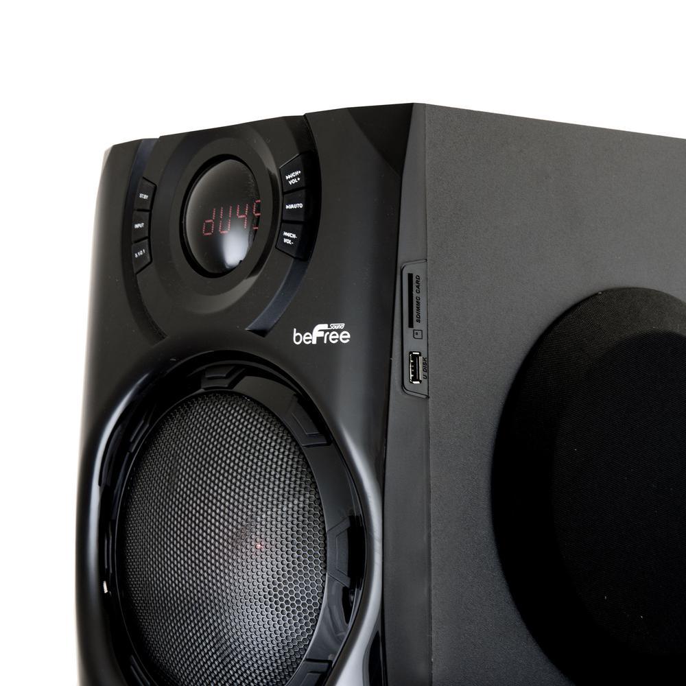 5.1-Channel Surround Sound Bluetooth Speaker System in Black - Super Arbor