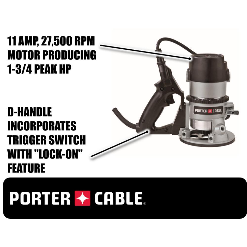 1-13/4 HP 27,500 RPM D-Handle Router - Super Arbor