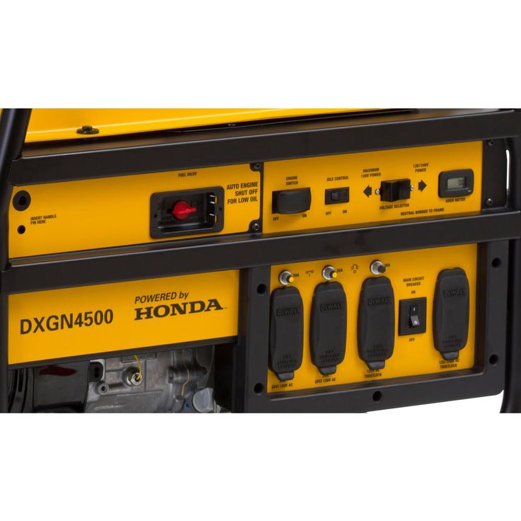 DEWALT 4,200-Watt Gasoline Powered Manual Start Portable Generator with Honda Engine