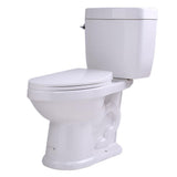 52.8 in. Walk-In Whirlpool Bathtub in White with 1.6 GPF Single Flush Toilet - Super Arbor