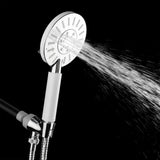 3-Spray 4.75 in. Single Wall Mount Handheld Adjustable Shower Head in Chrome - Super Arbor