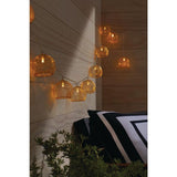 Indoor 12 ft. Battery Operated Metal Integrated LED String Lights (10-Light)