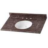 31 in. x 22 in. Stone Effects Vanity Top in Cascade with White Sink - Super Arbor
