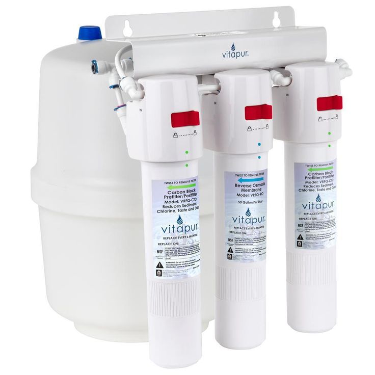 Three Stage 20.3 GPD Quick Connect Reverse Osmosis Water Treatment System